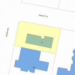 47 Prescott St, Newton, MA 02460 plot plan