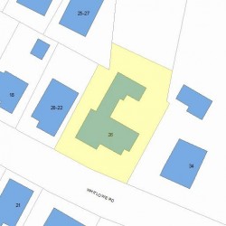 26 Whitlowe Rd, Newton, MA 02465 plot plan