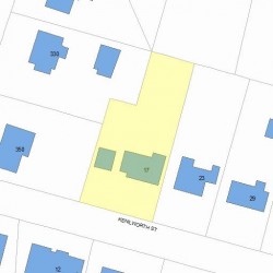 17 Kenilworth St, Newton, MA 02458 plot plan