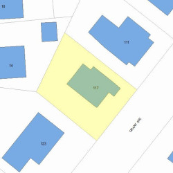117 Grant Ave, Newton, MA 02459 plot plan