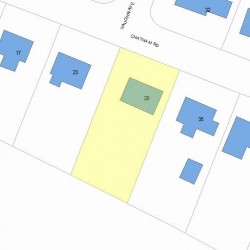 29 Chatham Rd, Newton, MA 02461 plot plan