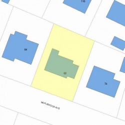 68 Maplewood Ave, Newton, MA 02459 plot plan