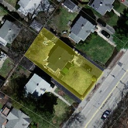 1639 Washington St, Newton, MA 02465 aerial view