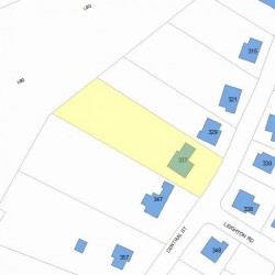 337 Central St, Newton, MA 02466 plot plan