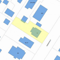 11 Pembroke St, Newton, MA 02458 plot plan