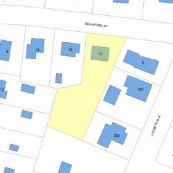 14 Staniford St, Newton, MA 02466 plot plan