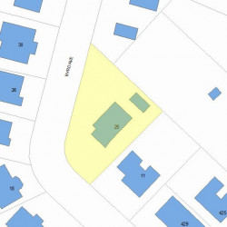 25 Byrd Ave, Newton, MA 02465 plot plan