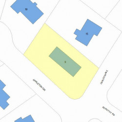 9 Appleton Cir, Newton, MA 02459 plot plan