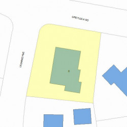 6 Leonard Ave, Newton, MA 02465 plot plan