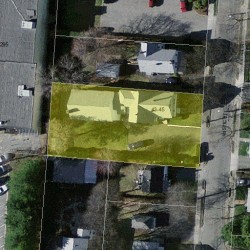 43 Rustic St, Newton, MA 02458 aerial view