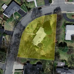 90 Ruane Rd, Newton, MA 02465 aerial view