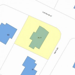 77 Smith Ave, Newton, MA 02465 plot plan