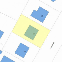 31 Dearborn St, Newton, MA 02465 plot plan