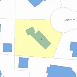 10 Cotswold Ter, Newton, MA 02459 plot plan