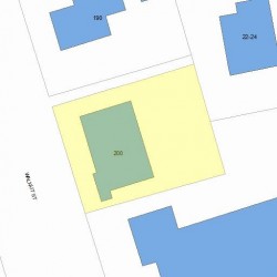 198 Walnut St, Newton, MA 02460 plot plan
