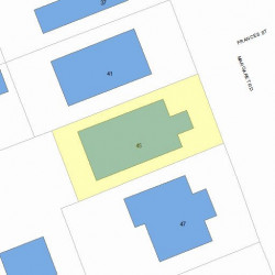 45 Margaret Rd, Newton, MA 02461 plot plan