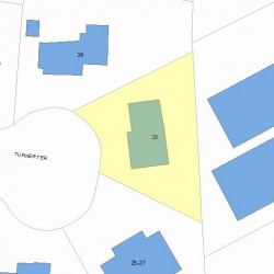 28 Turner Ter, Newton, MA 02460 plot plan