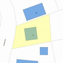 45 Prairie Ave, Newton, MA 02466 plot plan