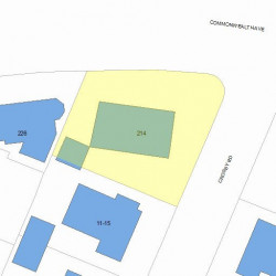214 Commonwealth Ave, Newton, MA 02459 plot plan