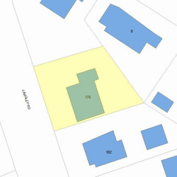 176 Langley Rd, Newton, MA 02459 plot plan