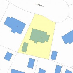 15 Angier Cir, Newton, MA 02466 plot plan