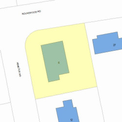 6 Hemlock Rd, Newton, MA 02464 plot plan