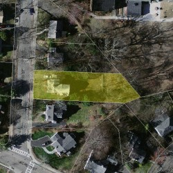 302 Cypress St, Newton, MA 02459 aerial view