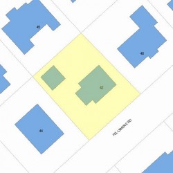 42 Fellsmere Rd, Newton, MA 02459 plot plan