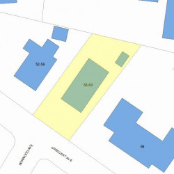 60 Crescent Ave, Newton, MA 02459 plot plan