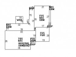 933 Centre St, Newton, MA 02459 floor plan