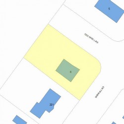 6 Oconnell Rd, Newton, MA 02459 plot plan