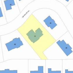 56 Westgate Rd, Newton, MA 02459 plot plan