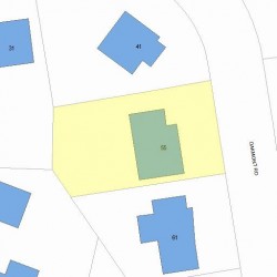 55 Oakmont Rd, Newton, MA 02459 plot plan