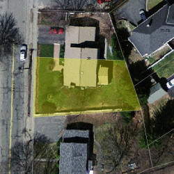 26 Cherry St, Newton, MA 02465 aerial view