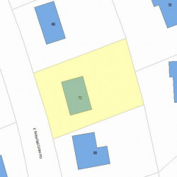 72 Quinobequin Rd, Newton, MA 02462 plot plan