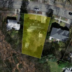 420 Waban Ave, Newton, MA 02468 aerial view