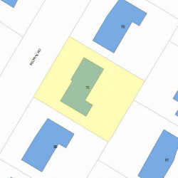 76 Selwyn Rd, Newton, MA 02461 plot plan