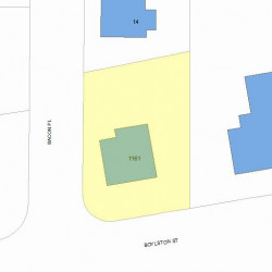 1161 Boylston St, Newton, MA 02464 plot plan