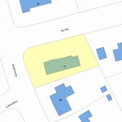 16 Hay Rd, Newton, MA 02459 plot plan