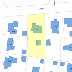 460 Ward St, Newton, MA 02459 plot plan