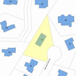 88 Broken Tree Rd, Newton, MA 02459 plot plan