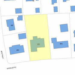 825 Commonwealth Ave, Newton, MA 02459 plot plan