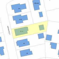12 Harrington St, Newton, MA 02460 plot plan