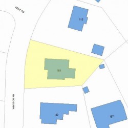 101 Windsor Rd, Newton, MA 02468 plot plan