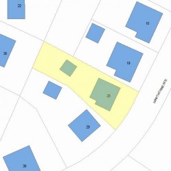 25 Hawthorne Ave, Newton, MA 02466 plot plan