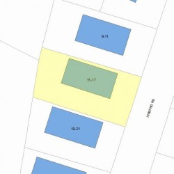 17 Hibbard Rd, Newton, MA 02458 plot plan