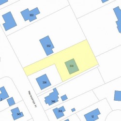 338 Winchester St, Newton, MA 02461 plot plan