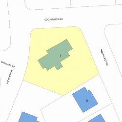 5 Cochituate Rd, Newton, MA 02461 plot plan