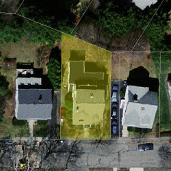 37 Waldorf Rd, Newton, MA 02461 aerial view