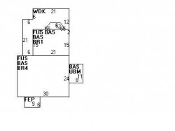 136 Woodward St, Newton, MA 02461 floor plan